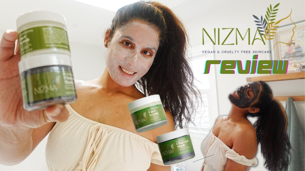 Charcoal + Facial Scrub Mask Review! Nizma SkinCare | Black-Owned