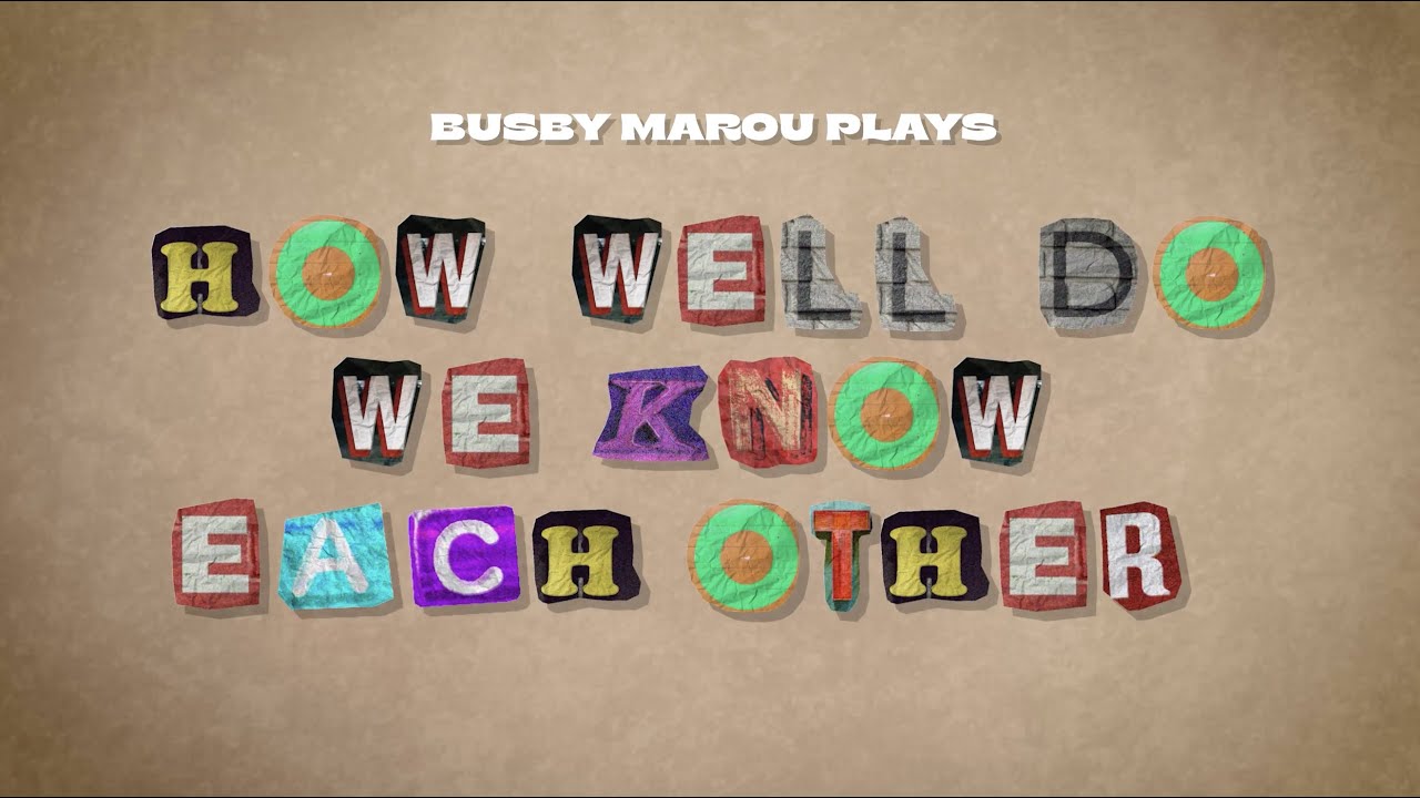 How well does Busby Marou know eachother?