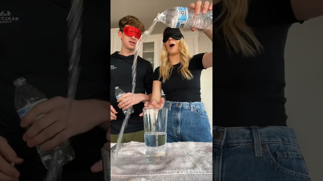 Blind Water Cup Challenge!