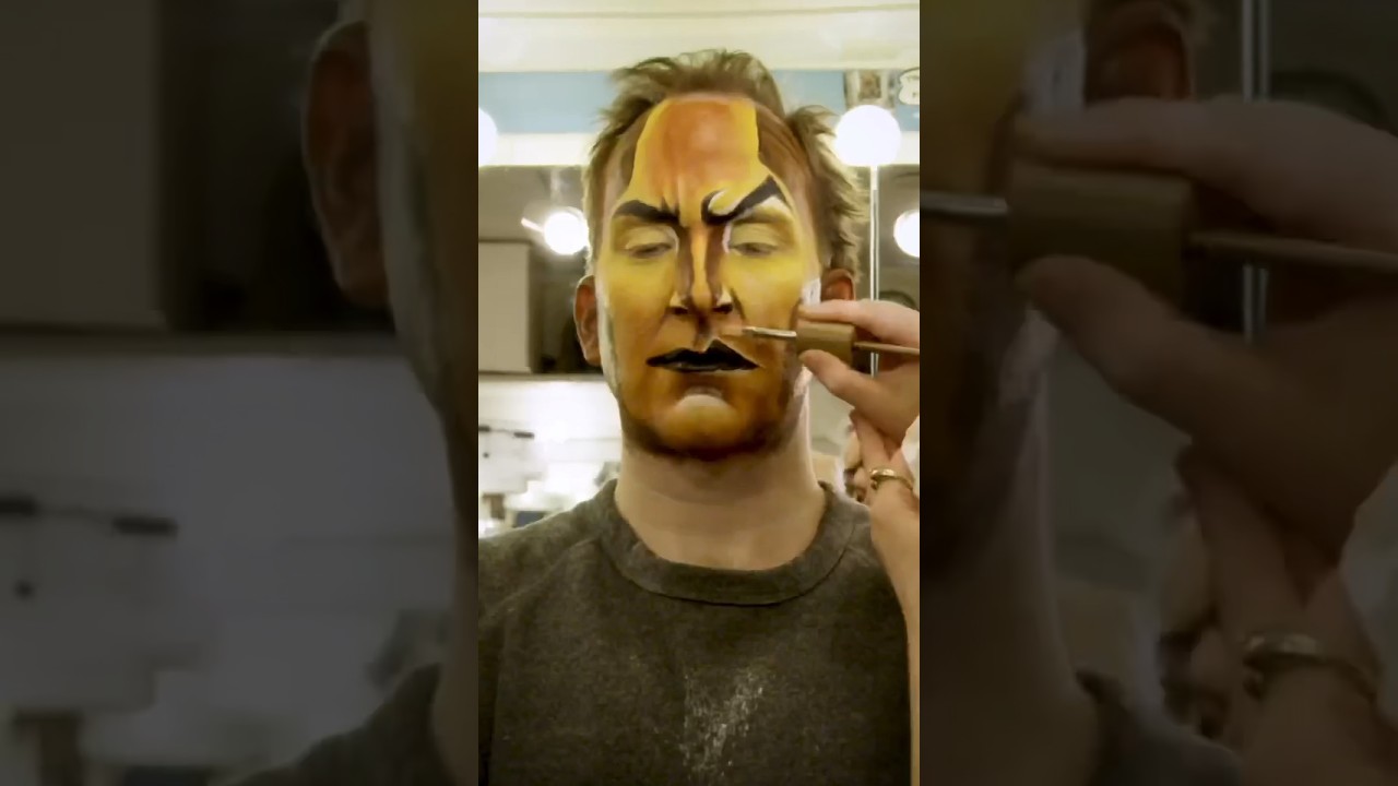 Watch as Scar’s meticulous makeup help bring to life the iconic villain! 🦁#thelionking