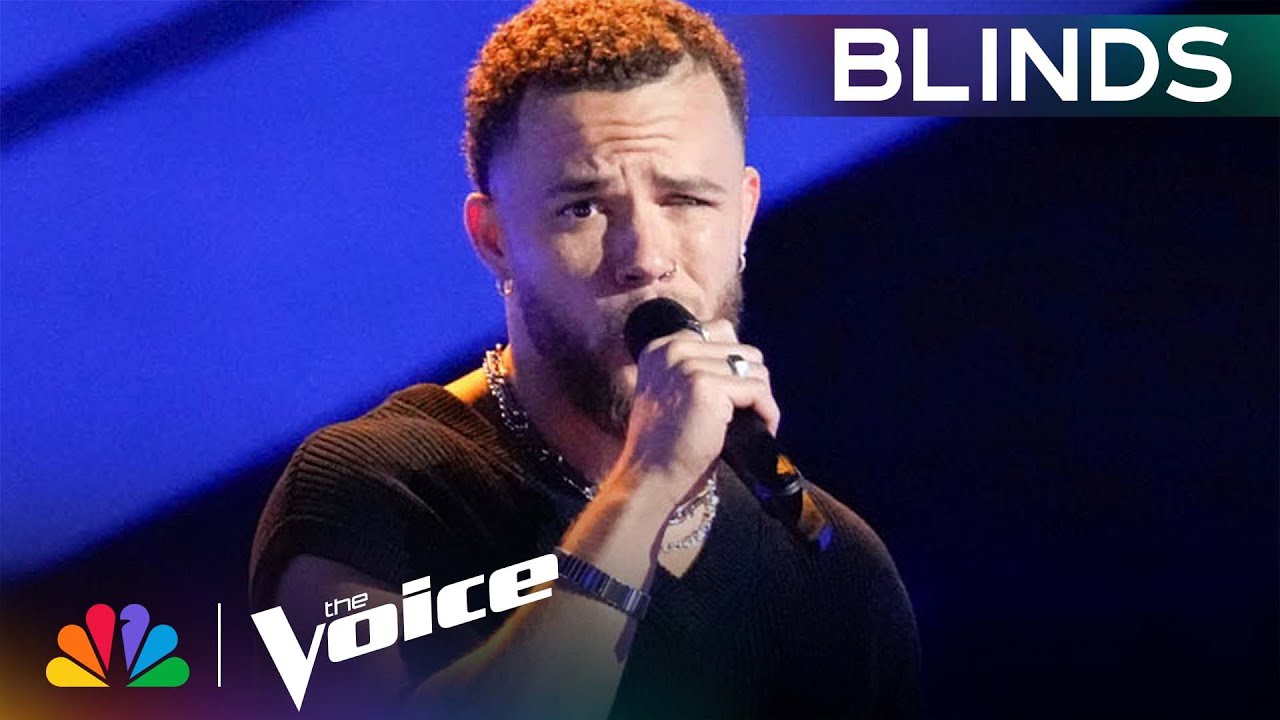 Peter Pinnock's Amazing Country Voice on Josh Turner's "Your Man" | The Voice Blind Auditions | NBC