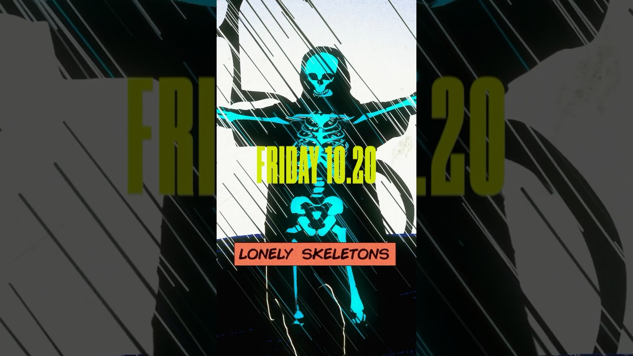 💀 10.20.23 🎬#skeletons #fleshnbone #musicvideo #comingsoon #spooky #rocktober #october #shorts