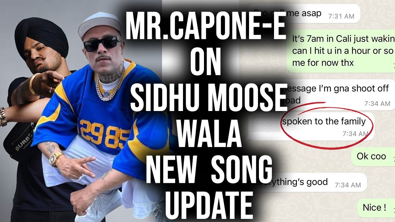 Mr.Capone-E On Sidhu Moose Wala NEW  Song Update