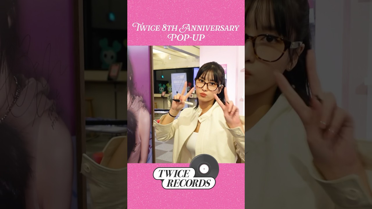 Join TWICE at the TWICE RECORDS POP-UP STORE!🩷#TWICE #TWICERECORDS #TWICE_8TH_ANNIVERSARY