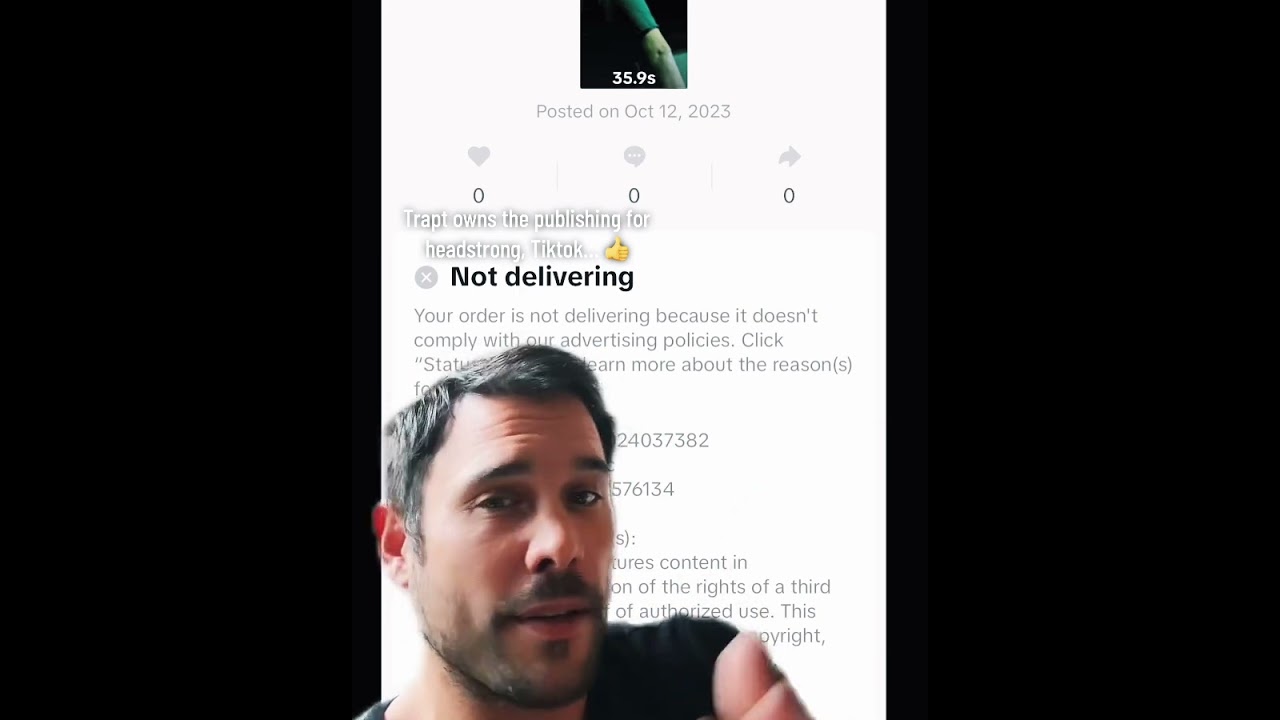 Tiktok says TRAPT is infringing on it’s own music 🤦🏻‍♂️ Big tech gang up