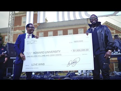 I gave $1,000,000 to my alma mater Howard University!