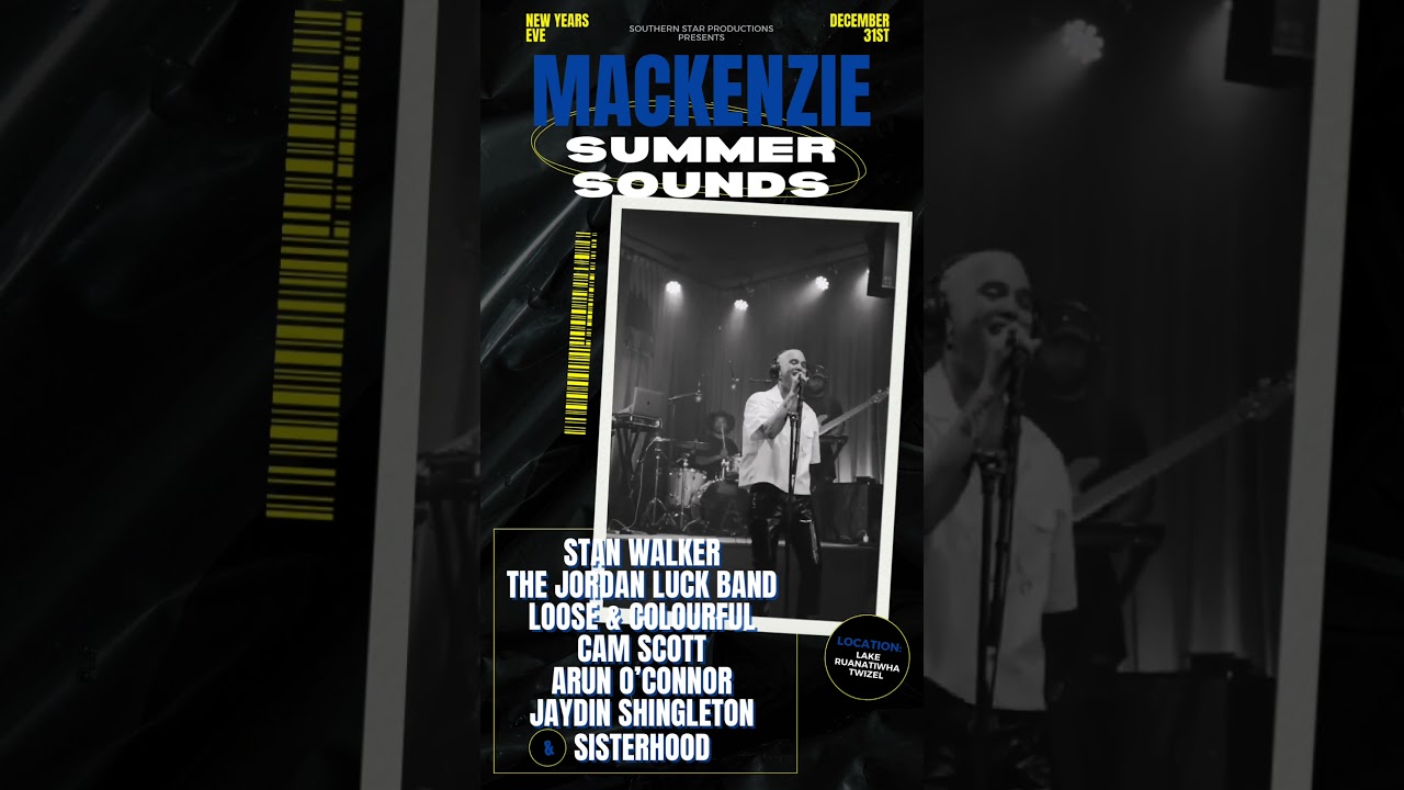 NYE 2023into2024- Join us @ Mackenzie Summer Sounds- full band - big show ahead @Twizel #stanwalker