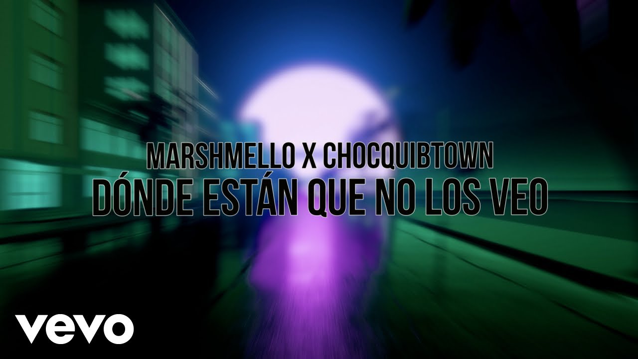 Marshmello, ChocQuibTown - Dónde Están Que No Los Veo (Visualizer)