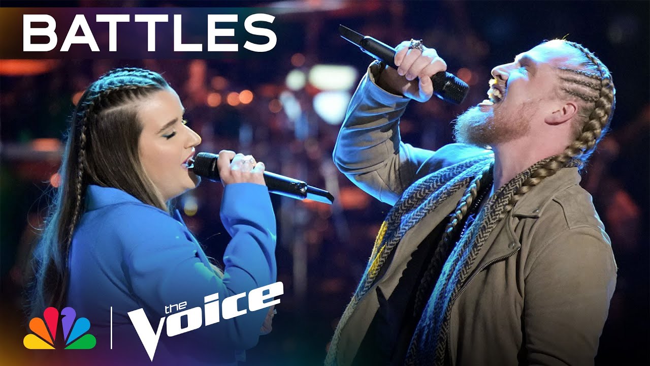 Huntley and Brailey Lenderman Prove Their Star Power on "Hold My Hand" | The Voice Battles | NBC