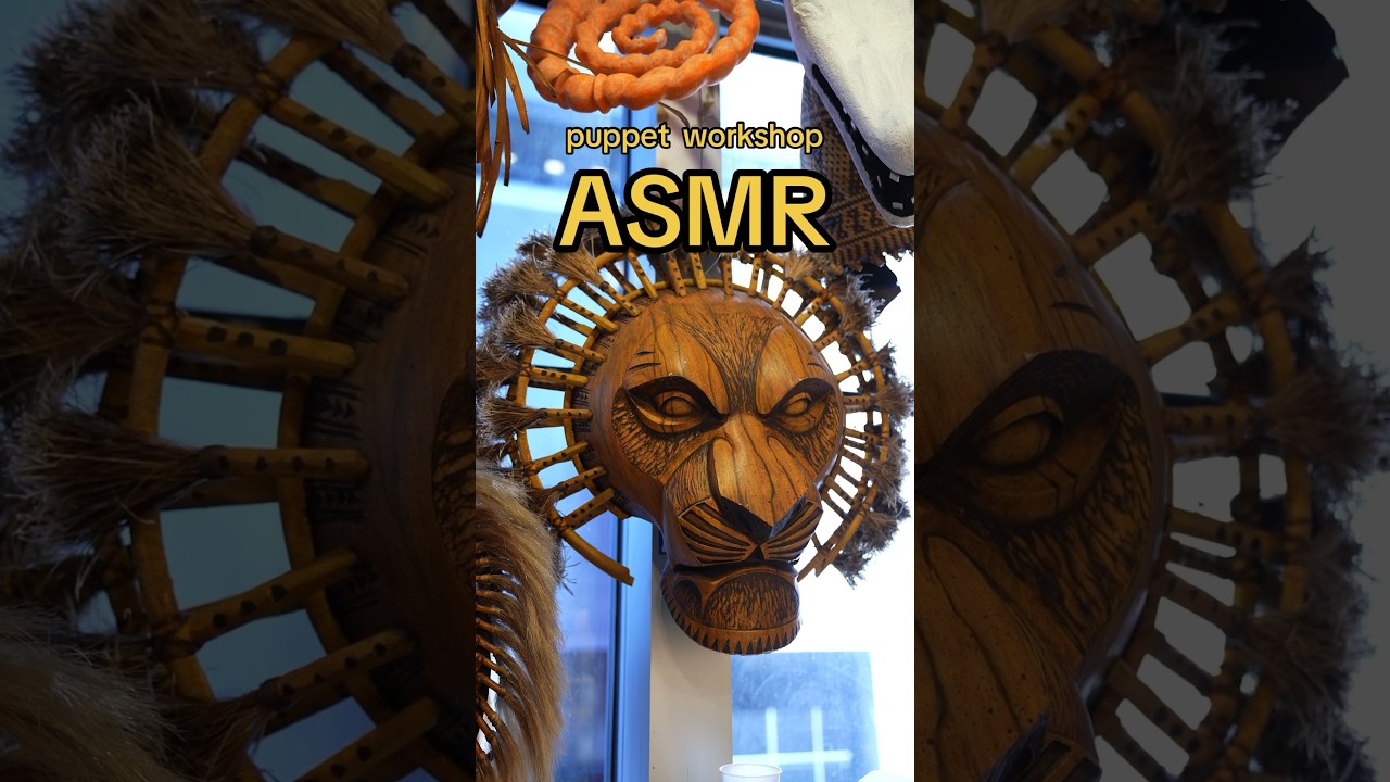 Listen to the sounds that bring the puppets of THE LION KING to life! #asmr #thelionking
