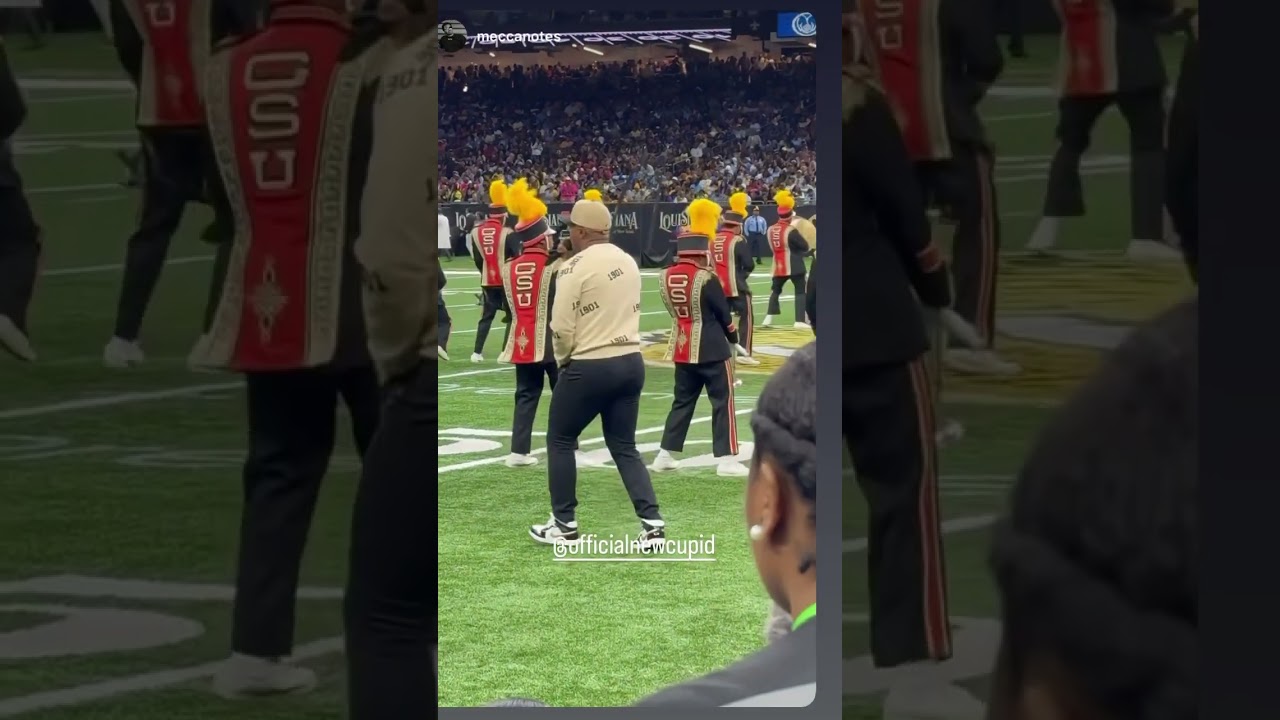 Cupid joins The GRAMBLING STATE BAND for Bayou Classic to sing his hit FLEX #flex #cupid