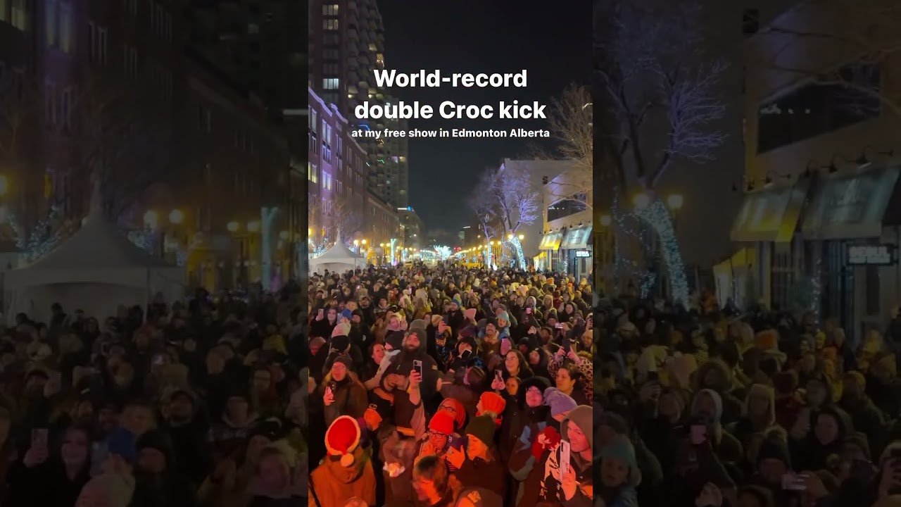 World-record double Croc kick