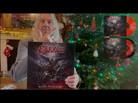Saxon - Biff Unveiling The Hell, Fire And Damnation Vinyl!