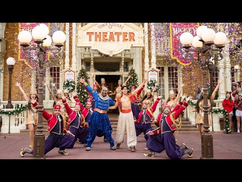 ALADDIN – The Hit Broadway Musical performs at the Disney Christmas Celebration