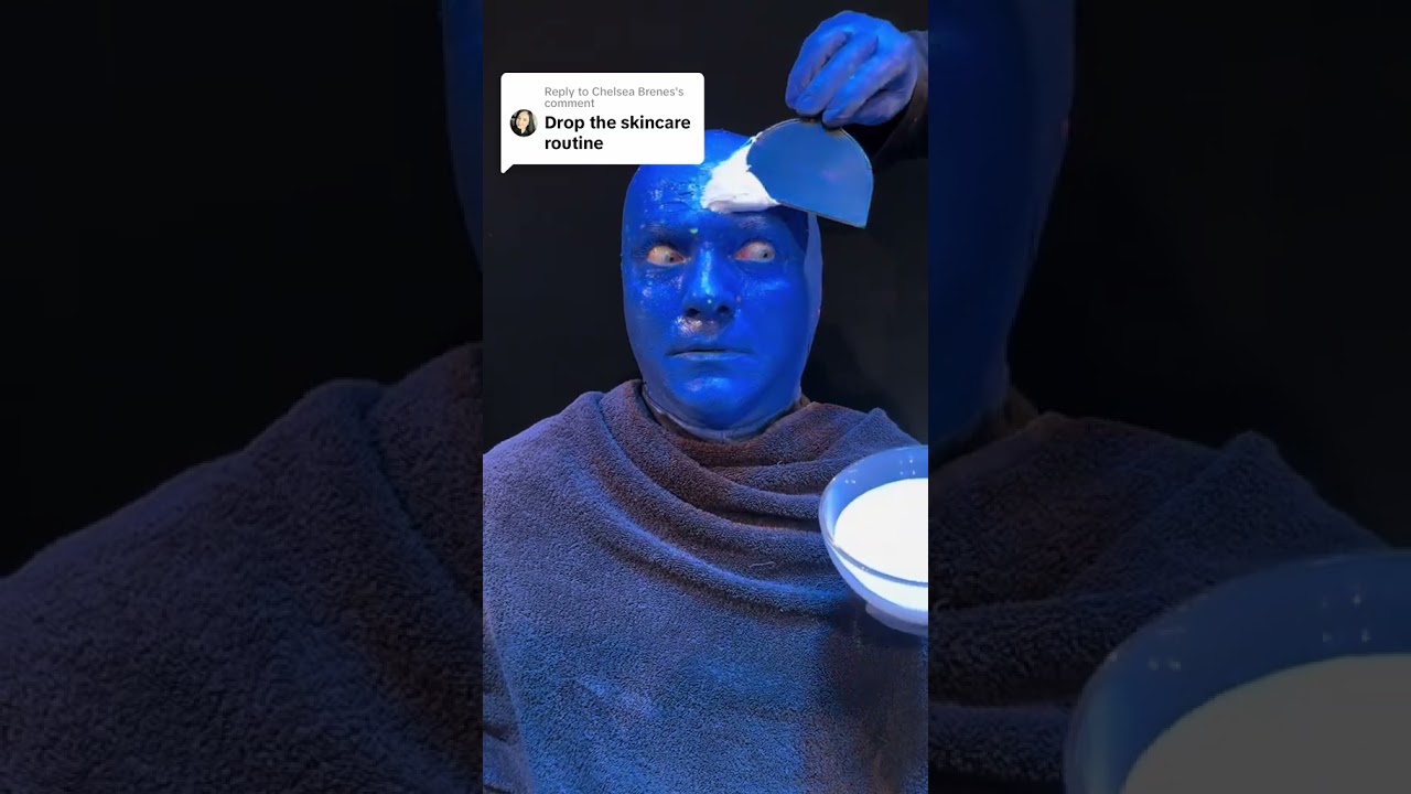 What is Blue Man Group's #skincareroutine? 🧴🧖🍌