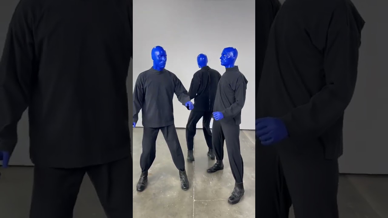 Don't be shy, Blue Man 🕺🤭 #dancemoves #bluemangroup