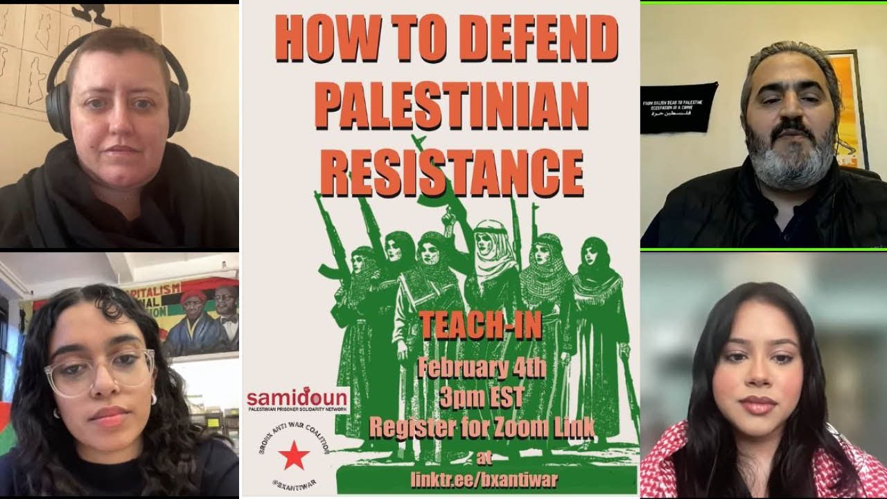 How to Defend Palestinian Resistance. Webinar, Feb. 4, 2024