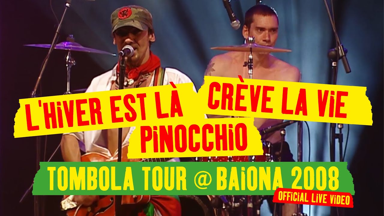 Manu Chao - L'Hiver est Là / Crèv' La Vie / Pinocchio (Tombola Tour @ Baiona 2008) [Official Live]