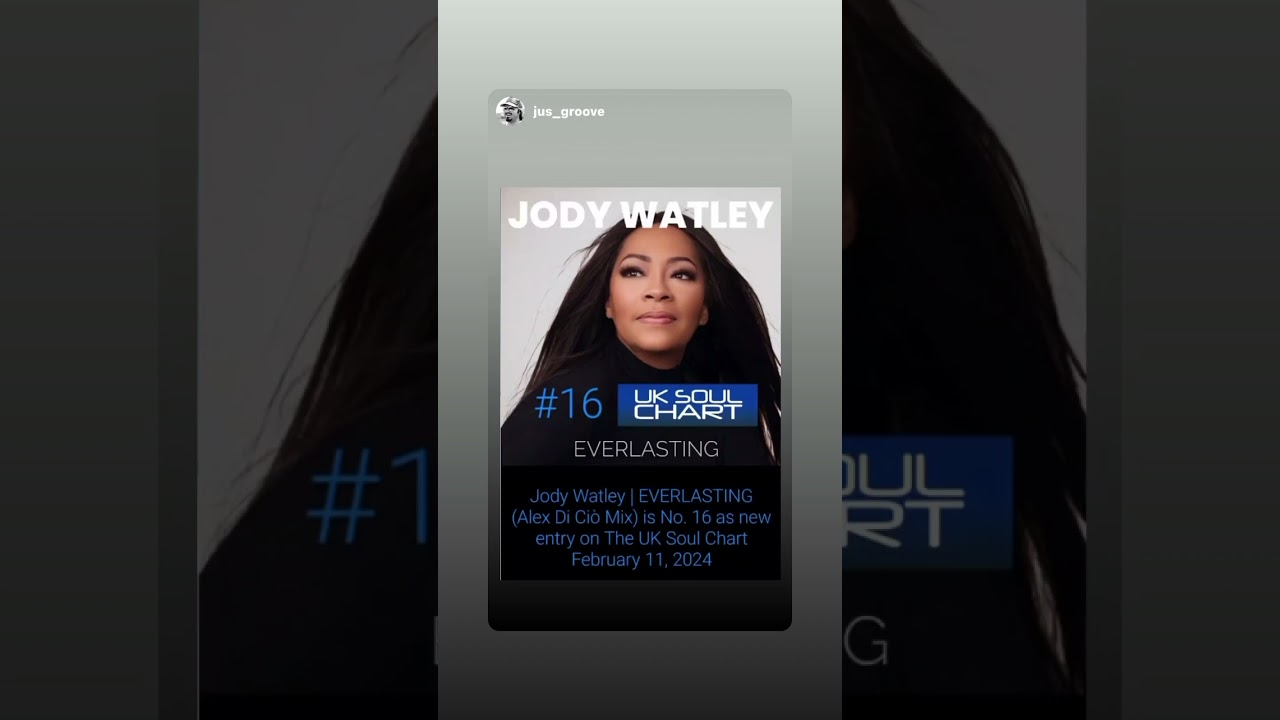 NEW!! Jody Watley- “EVERLASTING” Enters The UK Soul Chart Top New Entry #jodywatley #music