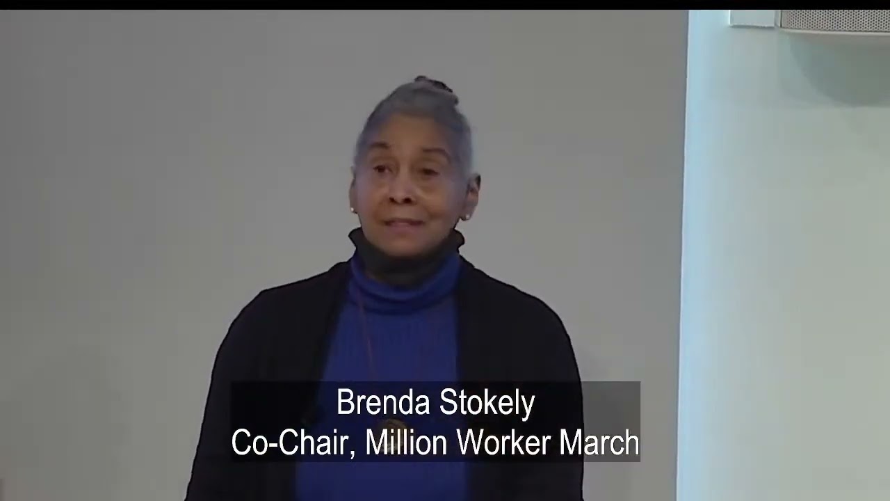 Brenda Stokely, fmr Pres  AFSCME 1707, co chair Million Worker March
