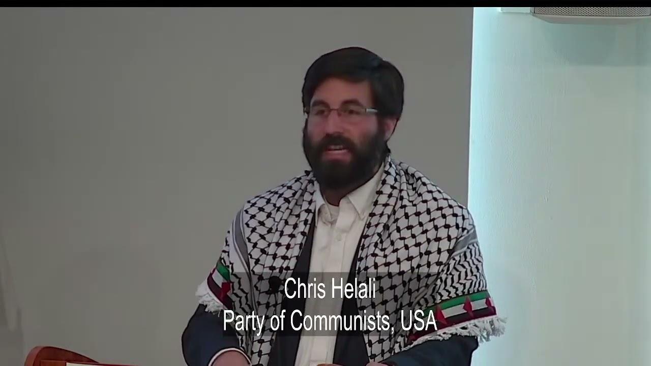 Chris Helali, Int'l Sec'y, Party of Comunists USA, from Vermont
