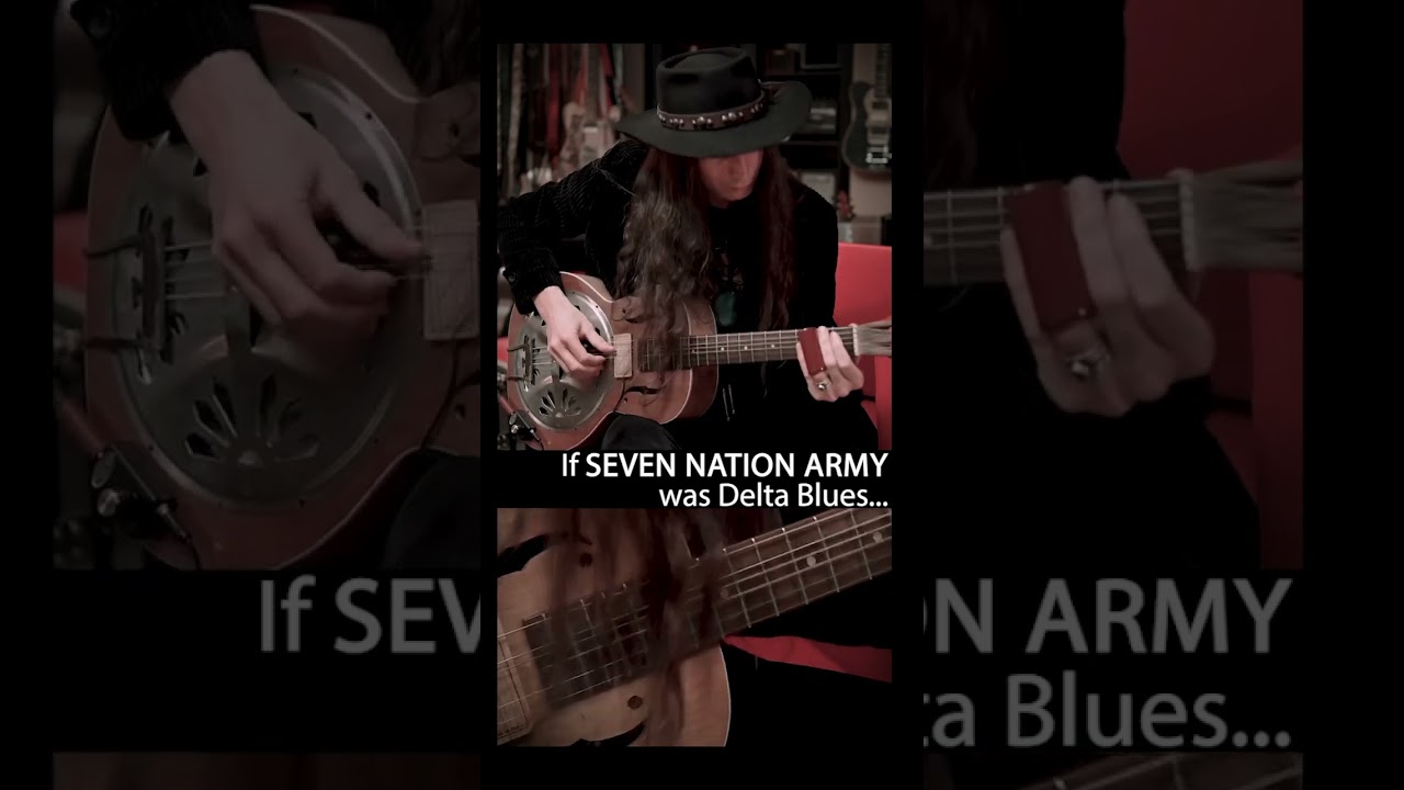 If SEVEN NATION ARMY was Delta Blues…  Slide Guitar Cover #guitar #blues #shorts