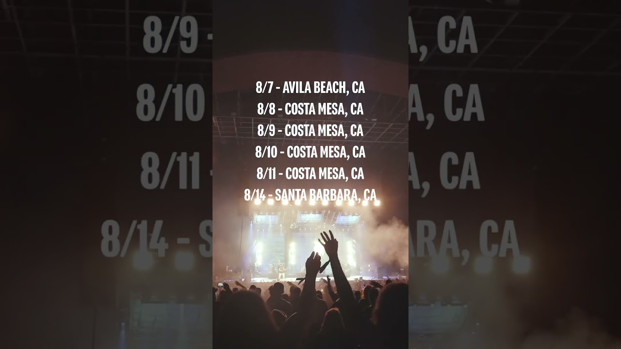 Come see us in California! Tickets & merch bundles are on sale Thursday at 10am local time.