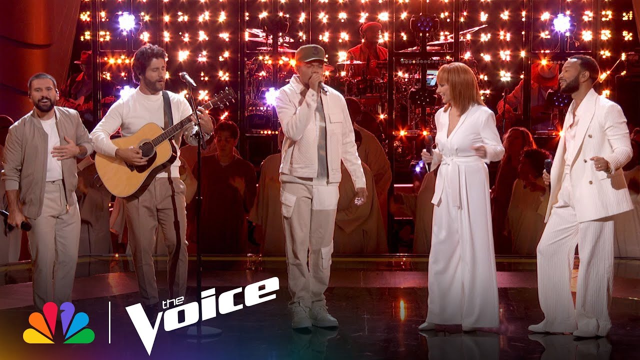 Coaches Chance, Dan + Shay, John and Reba Perform "Put a Little Love In Your Heart" | The Voice