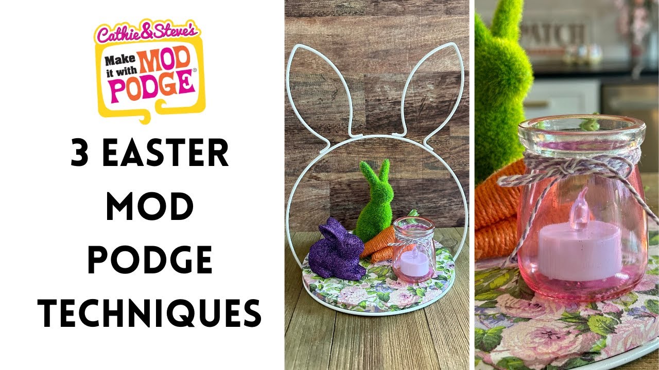 Budget Easter Décor Crafts with Mod Podge