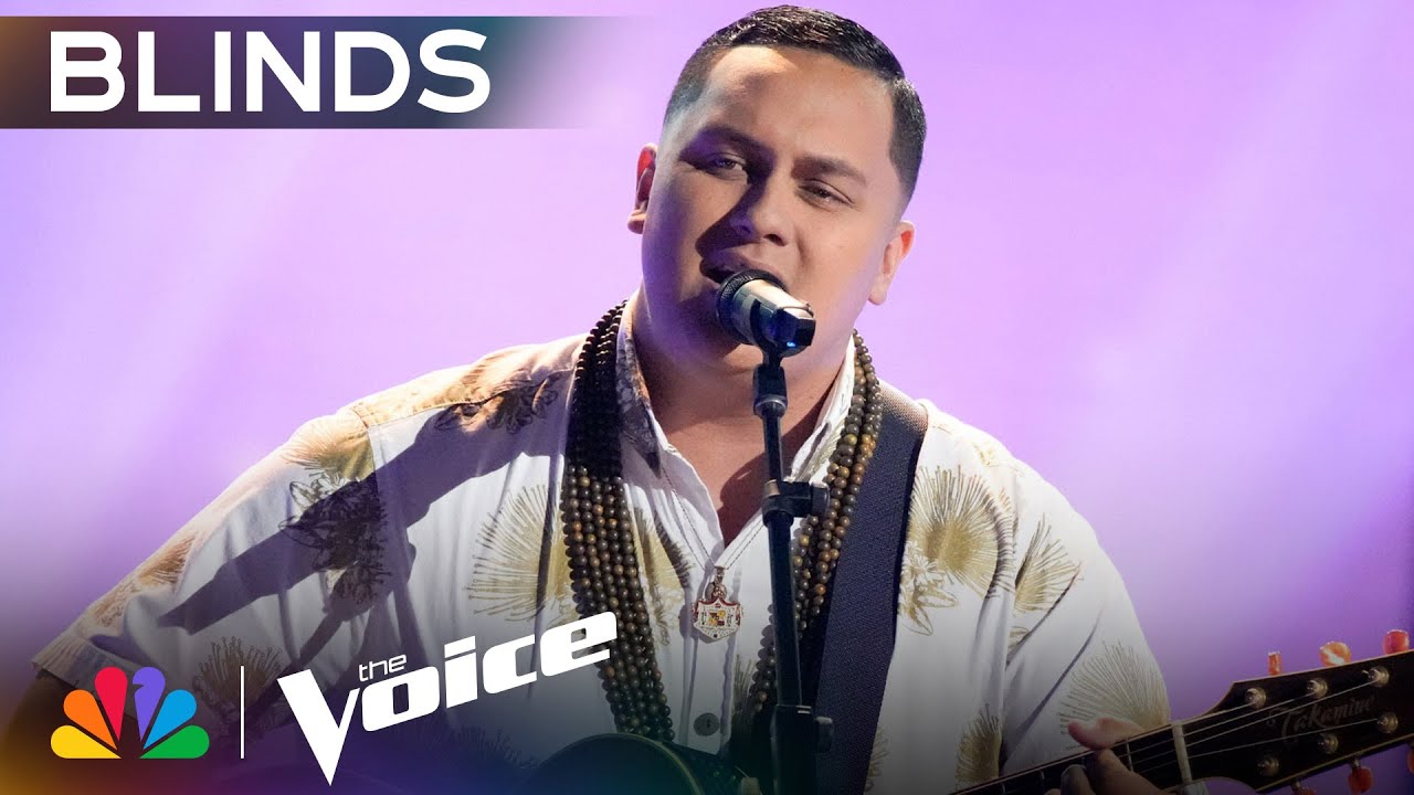 Kamalei Kawa'a Shines a Light on His Heritage Singing "Redemption Song" | The Voice Blind Auditions