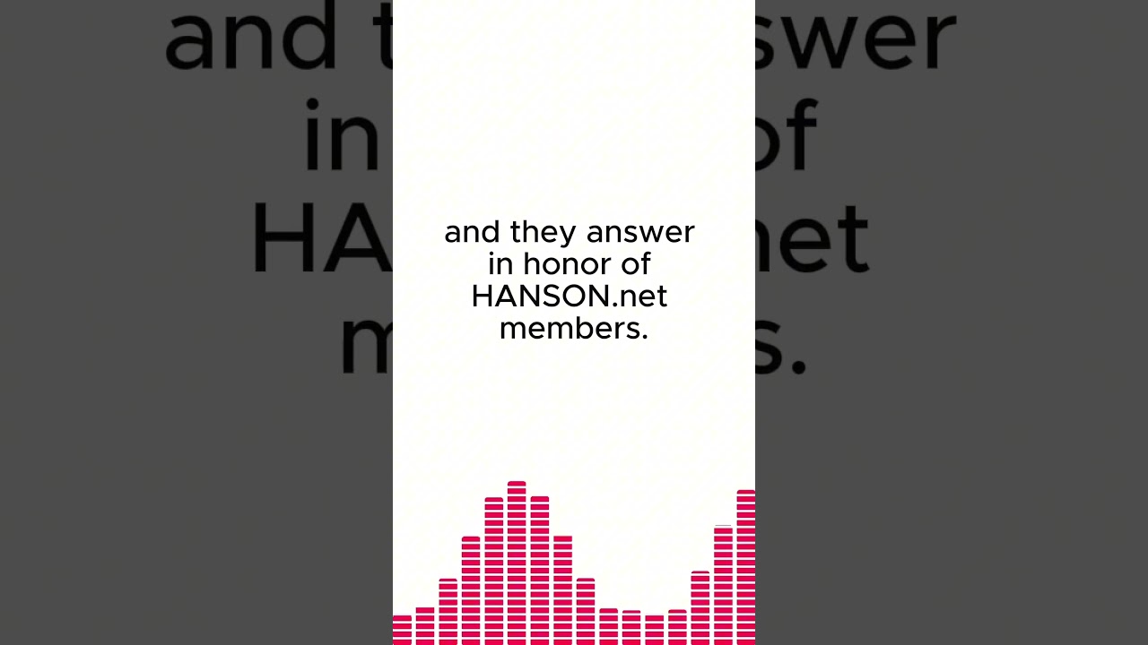 Listen to us test Zac’s knowledge of liquor and Bob Marley on the Hanson Time Podcast at HANSON.net