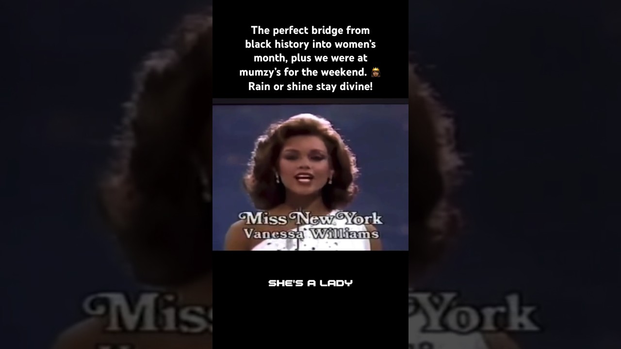 The perfect bridge from black history into womens month👸🏽 #VanessaWilliams #LIONBABE #MissAmerica