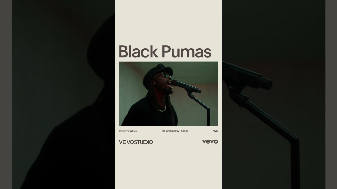 "Ice Cream (Pay Phone)" Vevo live session on our channel now! #shorts #blackpumas #vevo