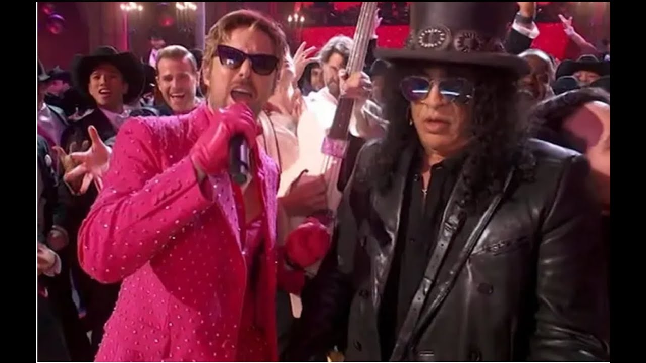 Slash Performs At Oscars 'I'm Just Ken' From The Barbie Movie with Ryan Gosling
