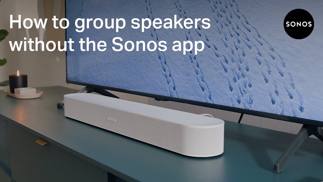 How to group speakers without the Sonos app