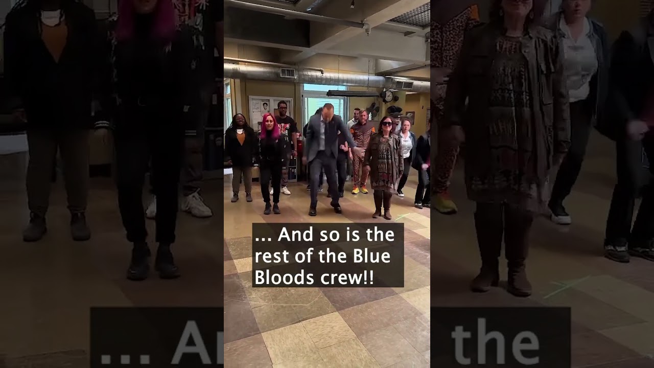 Going off script…..Just another day on set at #BlueBloods   #NewMusic #newkidsontheblock #flashmob