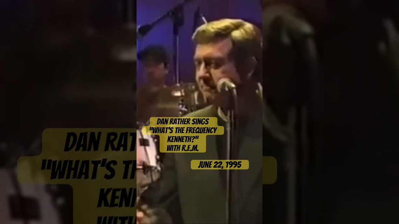 Dan Rather sings the song inspired by him with R.E.M. “What’s the Frequency Kenneth?” 1995 #rem