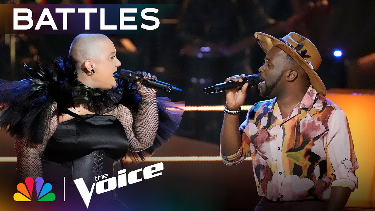 L. Rodgers and Tae Lewis Are Mesmerizing Covering "we don't fight anymore" | The Voice Battles | NBC