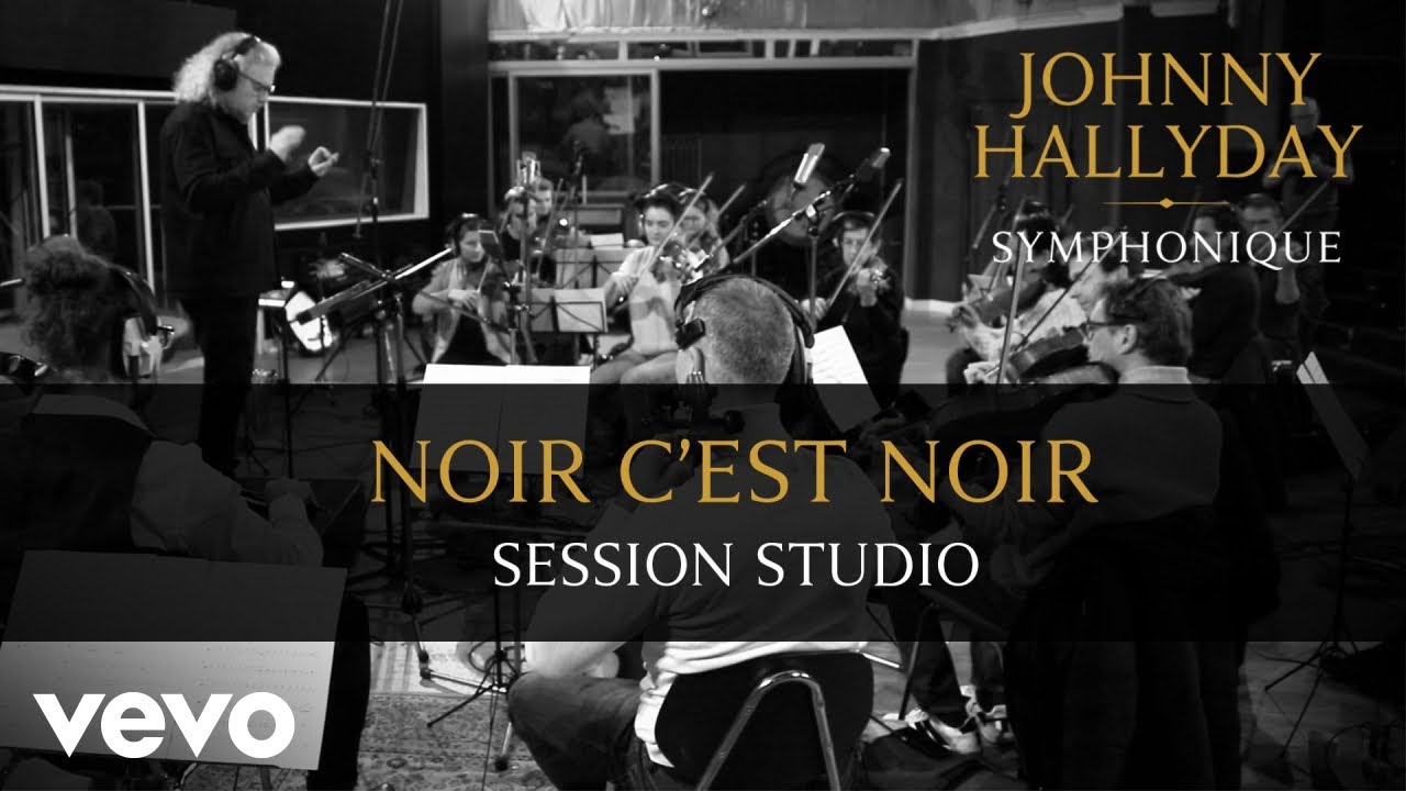 Johnny Hallyday - Noir c'est noir (Session Studio) ft. Yvan Cassar