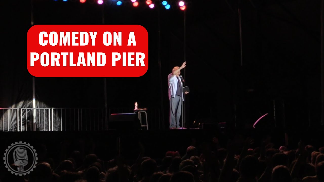 Lewis Black Does Outdoor Comedy On A Pier In Portland, Maine