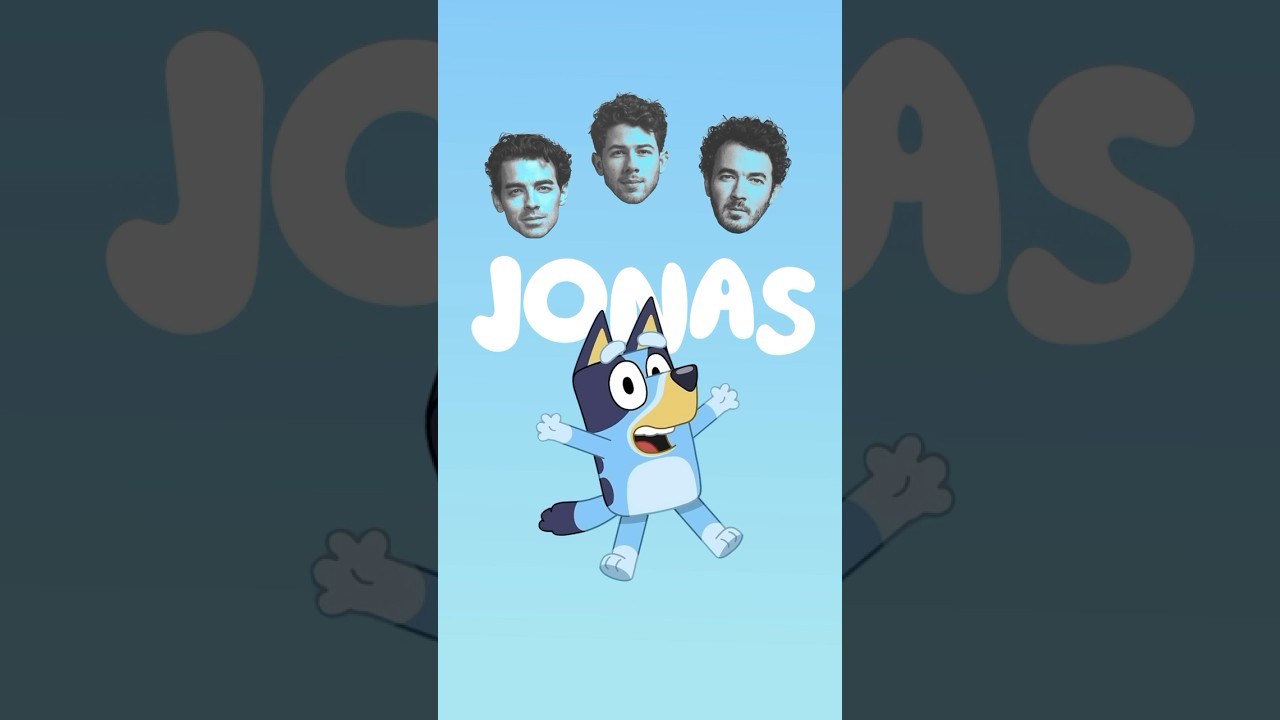 The collab you never knew you needed 🩵 #jonasbrothers #bluey