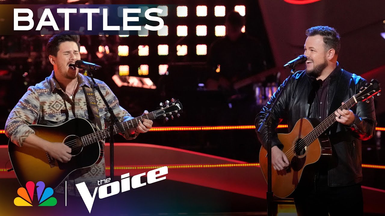 Donny Van Slee and Josh Sanders Burn Bright Covering "When It Rains It Pours" | The Voice Battles