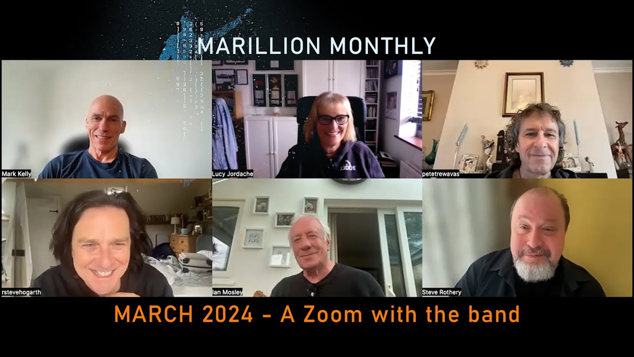 Marillion Monthly - March 2024 - Zooming with the band