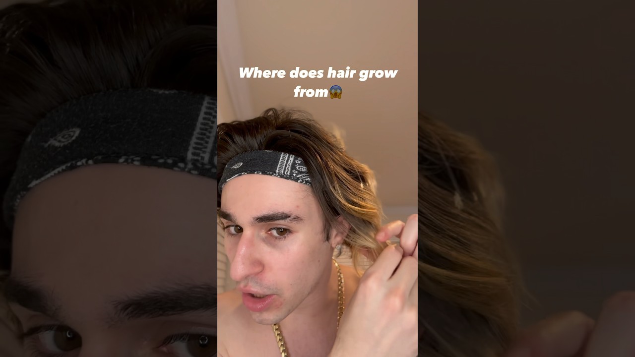 He doesn’t know where hair grows from😂