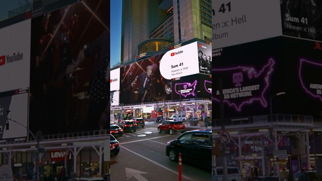 'Heaven :x: Hell!' billboards in LA & NYC. Thank you for the support, #YouTubeMusic!