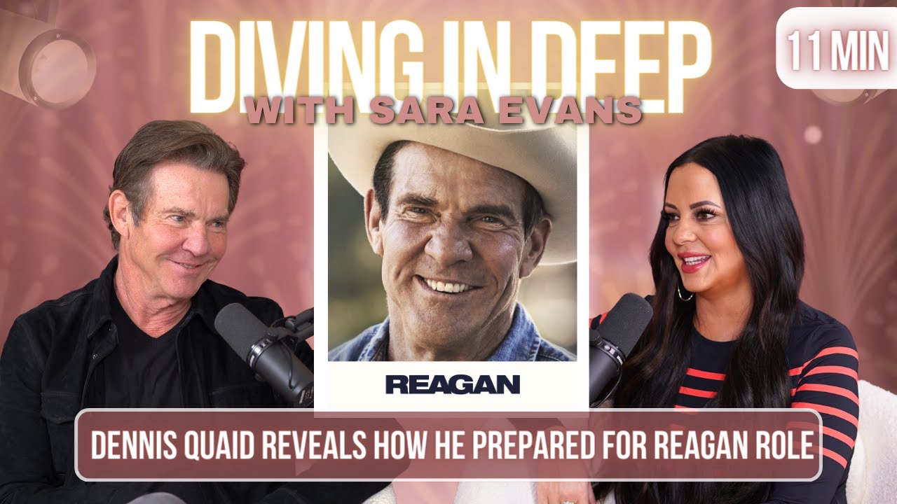 How Dennis Quaid Prepared to Play Reagan l Diving in Deep with Sara Evans #podcast #clips