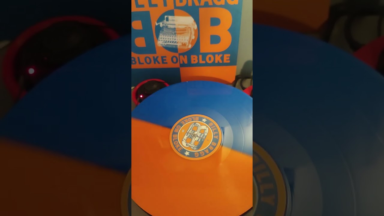 Bloke on Bloke on Orange and Blue split Vinyl