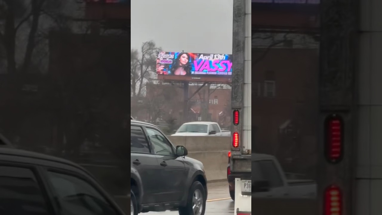 When you’re on a Billboard, stopping traffic…  Literally 😂