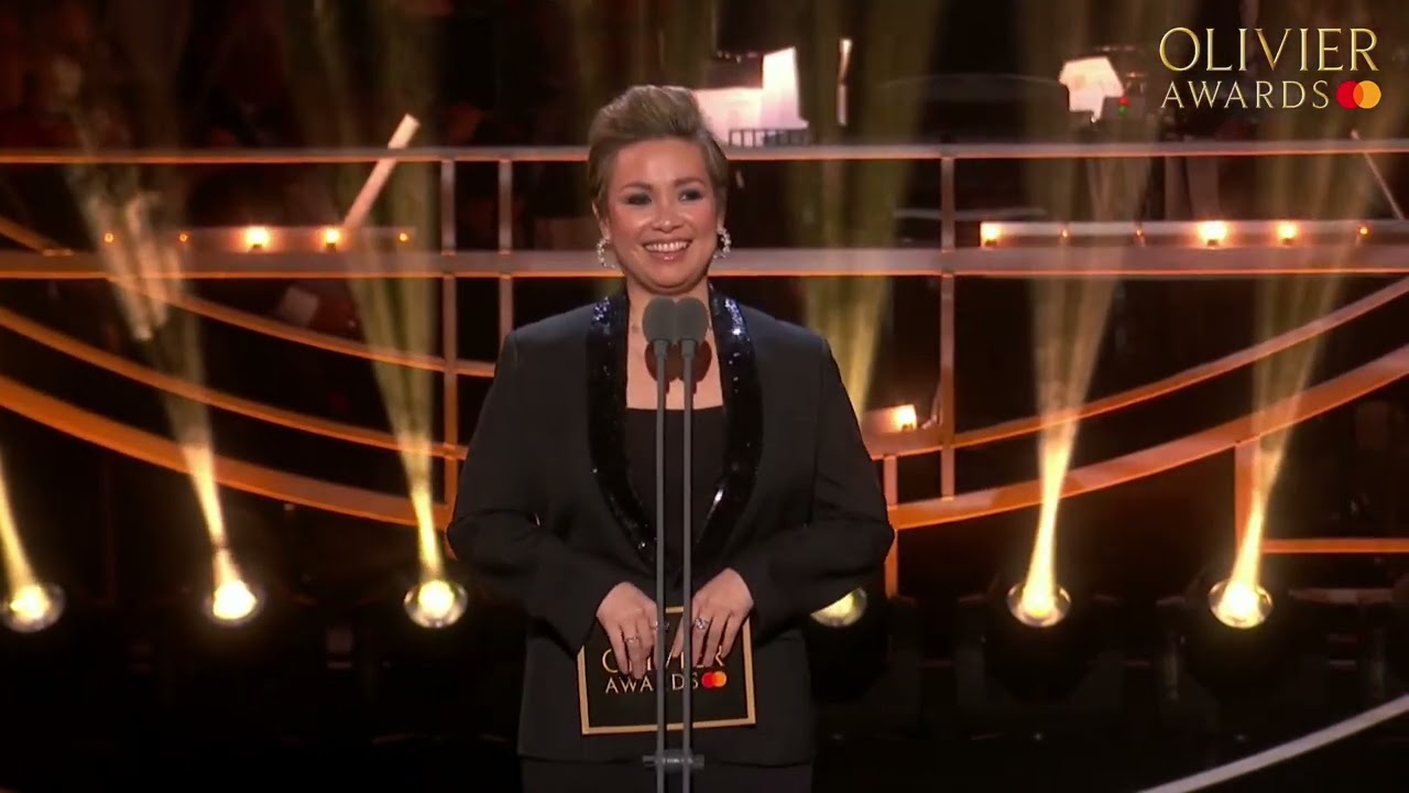 Lea Salonga presenting the award for Best Actress at the 2023 Olivier Awards