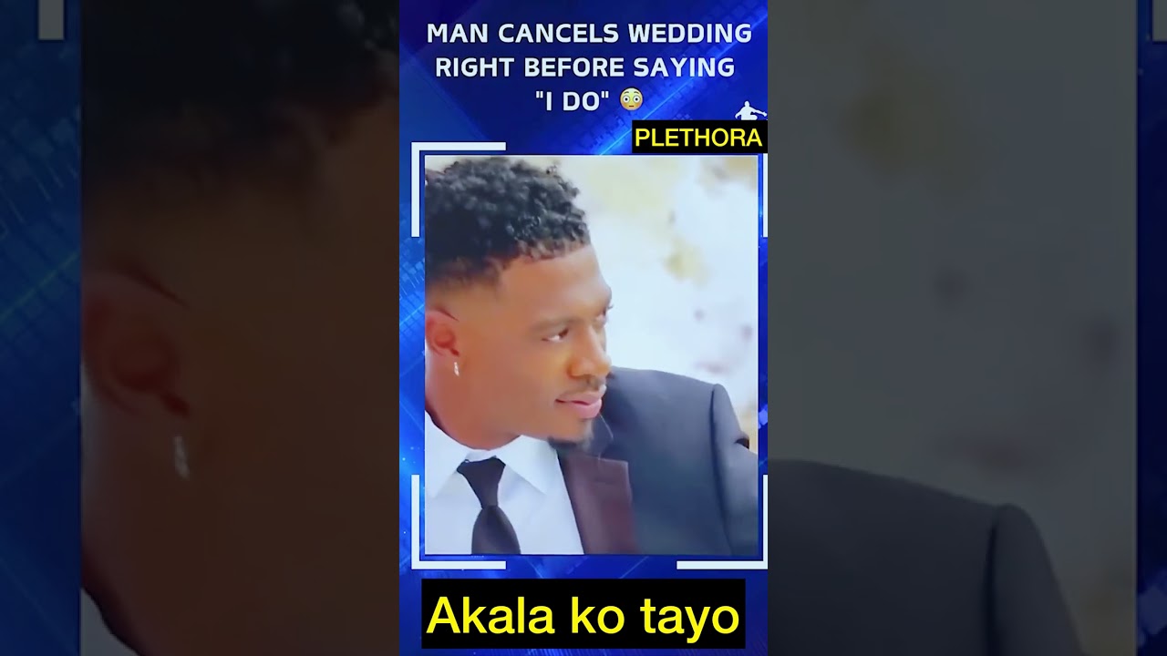 MAN CANCELS WEDDING RIGHT BEFORE SAYING “I DO “